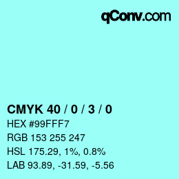 Color code: CMYK 40 / 0 / 3 / 0 | qconv.com