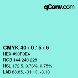 Color code: CMYK 40 / 0 / 5 / 6 | qconv.com