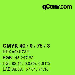 Color code: CMYK 40 / 0 / 75 / 3 | qconv.com