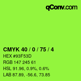 Color code: CMYK 40 / 0 / 75 / 4 | qconv.com