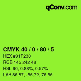 Color code: CMYK 40 / 0 / 80 / 5 | qconv.com