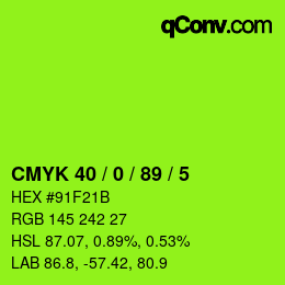 Color code: CMYK 40 / 0 / 89 / 5 | qconv.com