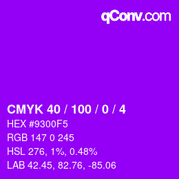 Color code: CMYK 40 / 100 / 0 / 4 | qconv.com