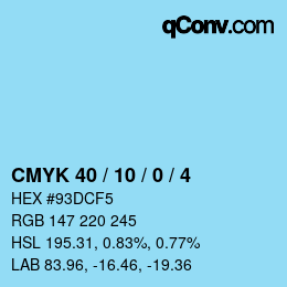 Color code: CMYK 40 / 10 / 0 / 4 | qconv.com