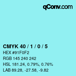 Color code: CMYK 40 / 1 / 0 / 5 | qconv.com