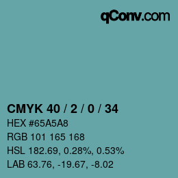 Color code: CMYK 40 / 2 / 0 / 34 | qconv.com