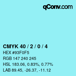 Color code: CMYK 40 / 2 / 0 / 4 | qconv.com