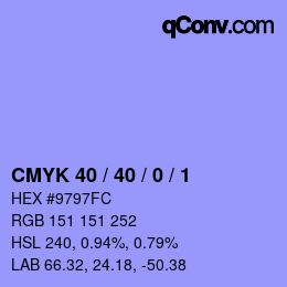 カラーコード: CMYK 40 / 40 / 0 / 1 | qconv.com
