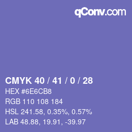 Color code: CMYK 40 / 41 / 0 / 28 | qconv.com