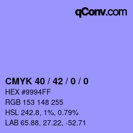 Color code: CMYK 40 / 42 / 0 / 0 | qconv.com