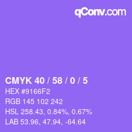 Color code: CMYK 40 / 58 / 0 / 5 | qconv.com