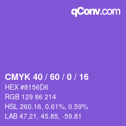 Color code: CMYK 40 / 60 / 0 / 16 | qconv.com