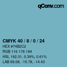 Color code: CMYK 40 / 8 / 0 / 24 | qconv.com