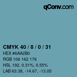 Color code: CMYK 40 / 8 / 0 / 31 | qconv.com