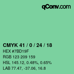 Color code: CMYK 41 / 0 / 24 / 18 | qconv.com
