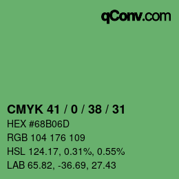 Código de color: CMYK 41 / 0 / 38 / 31 | qconv.com