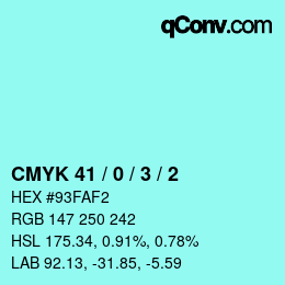 Color code: CMYK 41 / 0 / 3 / 2 | qconv.com