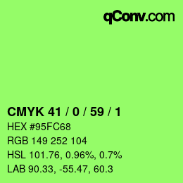 Color code: CMYK 41 / 0 / 59 / 1 | qconv.com