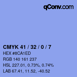 Color code: CMYK 41 / 32 / 0 / 7 | qconv.com