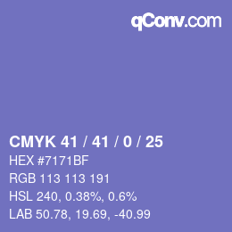 Color code: CMYK 41 / 41 / 0 / 25 | qconv.com