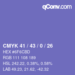 Código de color: CMYK 41 / 43 / 0 / 26 | qconv.com