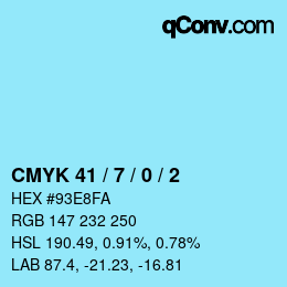 Color code: CMYK 41 / 7 / 0 / 2 | qconv.com