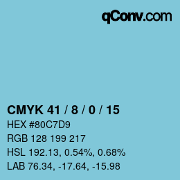 Color code: CMYK 41 / 8 / 0 / 15 | qconv.com