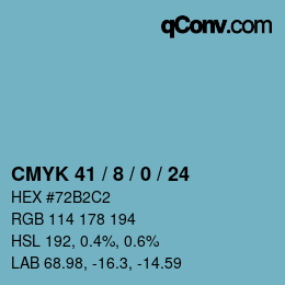 Color code: CMYK 41 / 8 / 0 / 24 | qconv.com