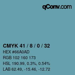 Color code: CMYK 41 / 8 / 0 / 32 | qconv.com