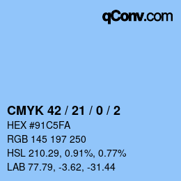 Color code: CMYK 42 / 21 / 0 / 2 | qconv.com