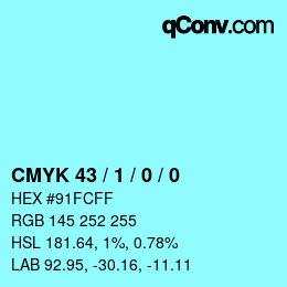 Color code: CMYK 43 / 1 / 0 / 0 | qconv.com