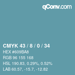 Color code: CMYK 43 / 8 / 0 / 34 | qconv.com