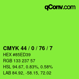 Color code: CMYK 44 / 0 / 76 / 7 | qconv.com