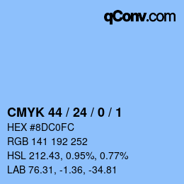 Color code: CMYK 44 / 24 / 0 / 1 | qconv.com