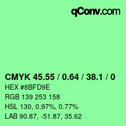 Color code: CMYK 45.55 / 0.64 / 38.1 / 0 | qconv.com