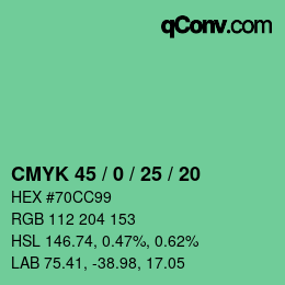 Color code: CMYK 45 / 0 / 25 / 20 | qconv.com