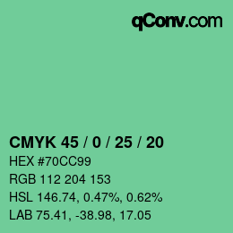 Color code: CMYK 45 / 0 / 25 / 20 | qconv.com