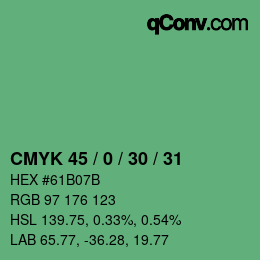 Color code: CMYK 45 / 0 / 30 / 31 | qconv.com
