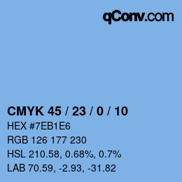 Color code: CMYK 45 / 23 / 0 / 10 | qconv.com
