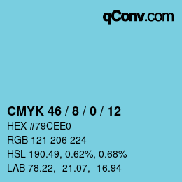 Color code: CMYK 46 / 8 / 0 / 12 | qconv.com