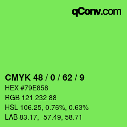 Color code: CMYK 48 / 0 / 62 / 9 | qconv.com