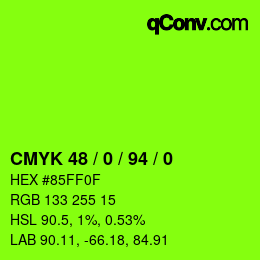 Color code: CMYK 48 / 0 / 94 / 0 | qconv.com