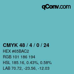 Color code: CMYK 48 / 4 / 0 / 24 | qconv.com