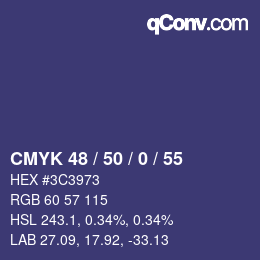 Código de color: CMYK 48 / 50 / 0 / 55 | qconv.com