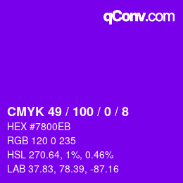 Color code: CMYK 49 / 100 / 0 / 8 | qconv.com