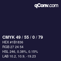 颜色代码: CMYK 49 / 55 / 0 / 79 | qconv.com