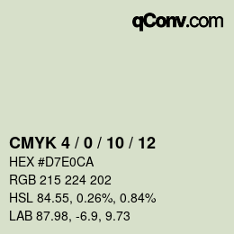 カラーコード: CMYK 4 / 0 / 10 / 12 | qconv.com