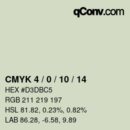 Color code: CMYK 4 / 0 / 10 / 14 | qconv.com