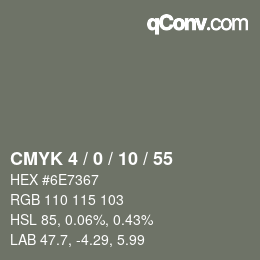 Color code: CMYK 4 / 0 / 10 / 55 | qconv.com