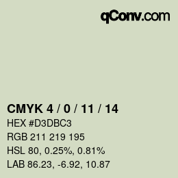 Color code: CMYK 4 / 0 / 11 / 14 | qconv.com